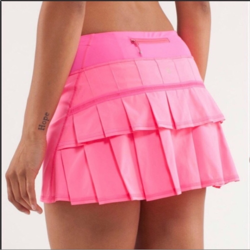 🦄Lululemon 10 Pace Setter Skirt Pinkalicious Rear Pleats